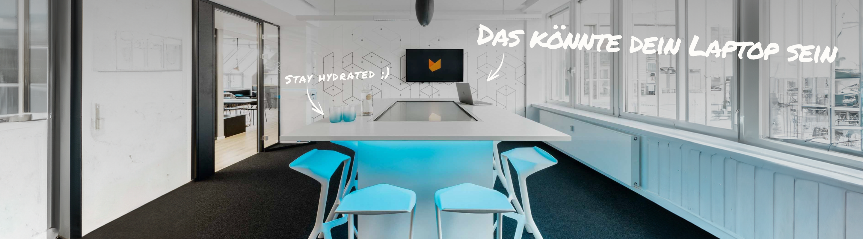 Jobs Backgroundbanner SciFi-Raum