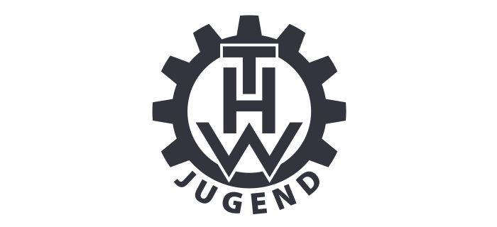 THW Jugend Logo Schwarz-Weiß